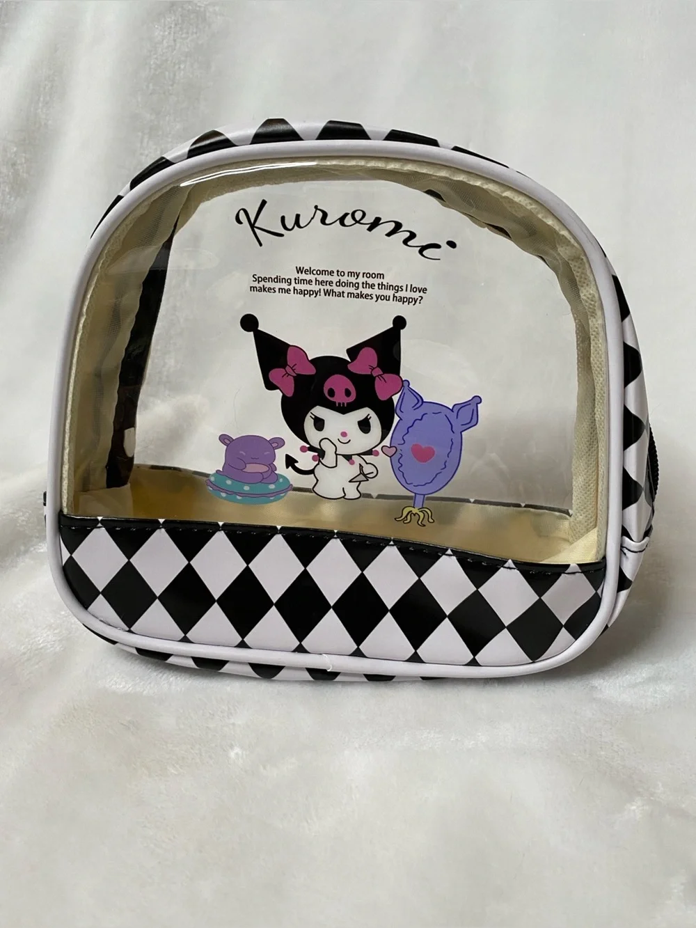 VTG Kuromi Sanrio Makeup/Accessories Small Bag Cuteee Kawaii